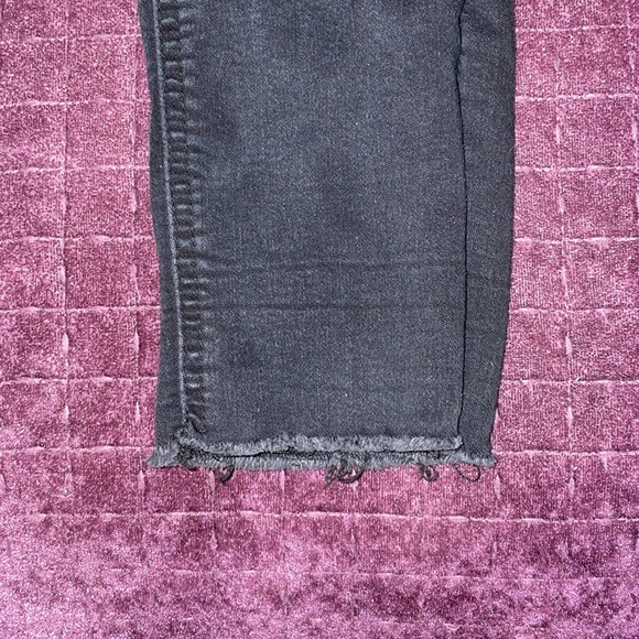 CALI High Rise Cuffed Skinny black distressed jeans size 0 - Picture 6 of 9